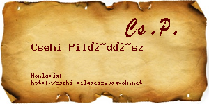 Csehi Piládész névjegykártya